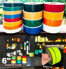 6" Flexible Engineer Grade Reflective Tape Rolls - 30'  150' Rolls