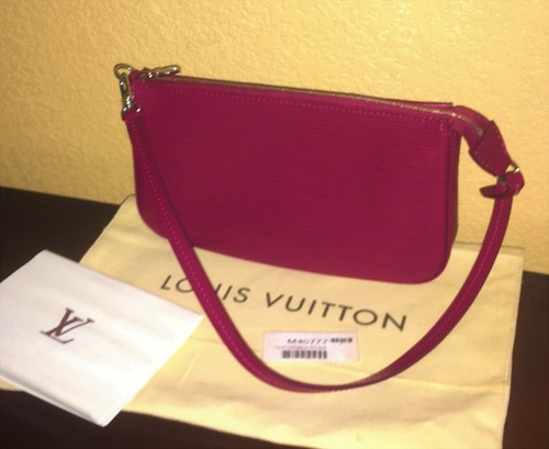 Louis Vuitton Pochette Accessoires NM Epi Leather Shoulder Bag Pink New  Model | eBay