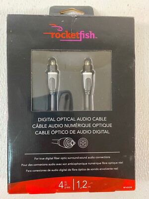 Rocketfish Digital Optical Audio Cable 4' RF-G1218 New