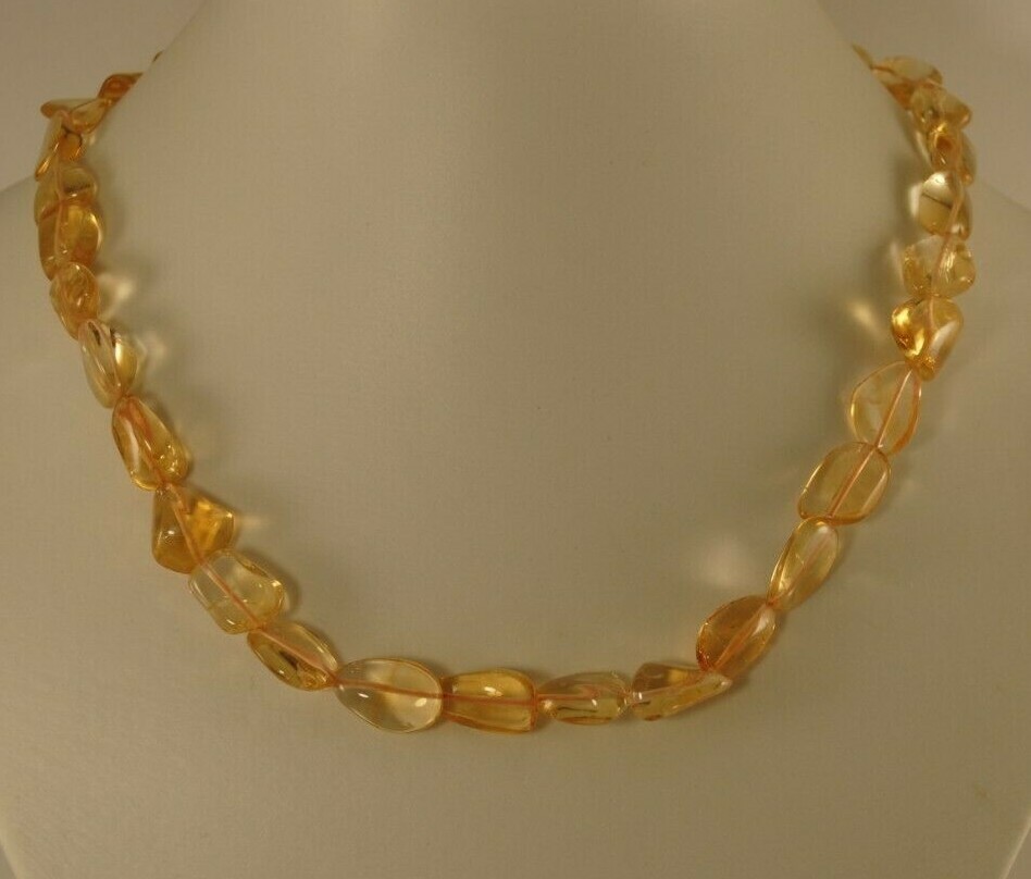 Citrine Nugget Necklace for Women - Natural Gemstone Jewelry-image