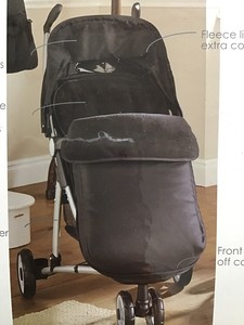 universal footmuff black