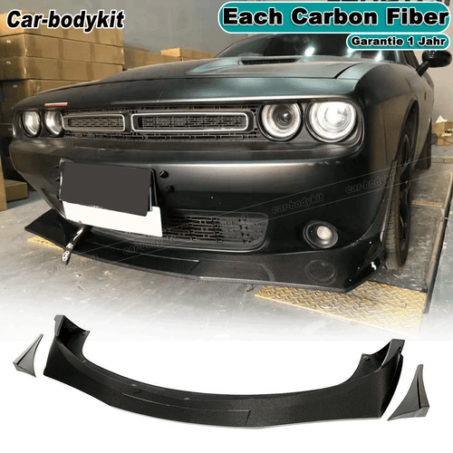 Carbon Frontlippe Frontspoiler Splitters Lippe Passt für Dodge Challenger 15-19 - Bild 1 von 14