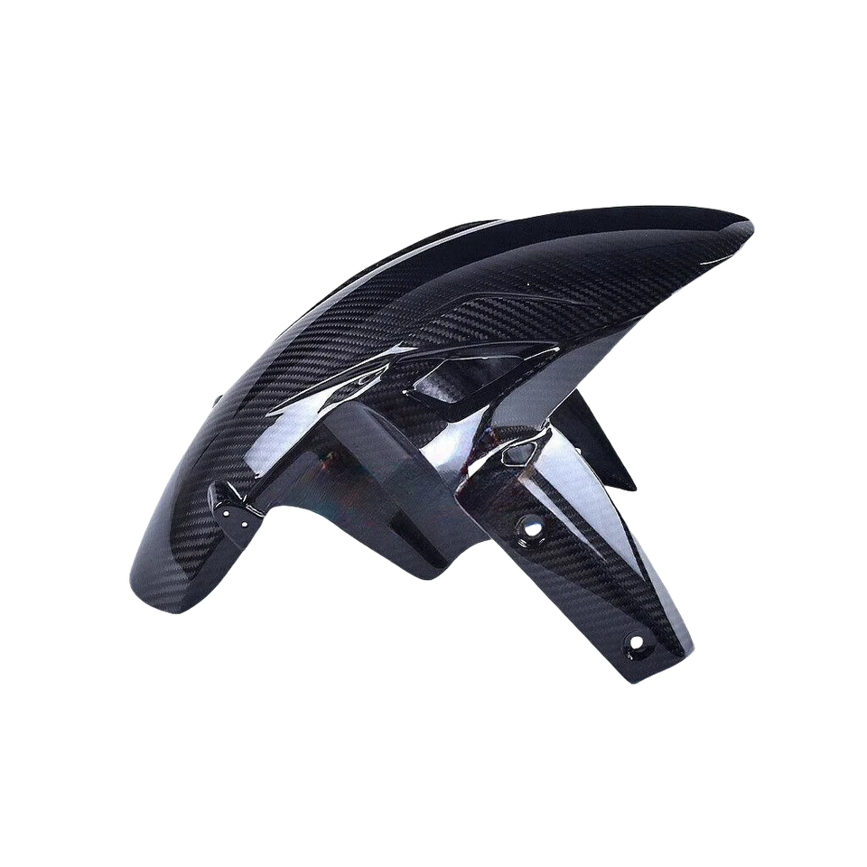 Carbon Fiber Front Fender Rear Hugger Mudguard Twill For Kawasaki ZX6R 2019-2024 - Image 2 of 4