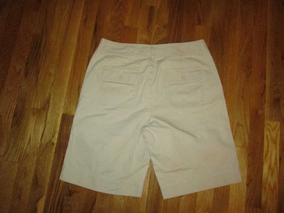 Ladies American Living Khaki Bermuda Shorts Size 10 - Image 2 of 3