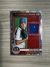 2023 Panini Stars and Stripes U-18 WBSC￼ Giacomo Taschin U18-GT Fireworks Patch.