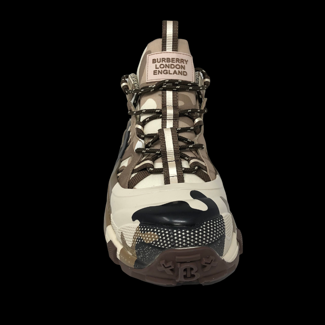 NWB Men\'s BURBERRY MF Arthur M Story 157 Sneaker, Size 8.5 US, 41.5, Brown Camo Burberry Arthur Check Men main image 4
