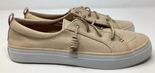 Sperry Crest Vibe Baja Beige Hemp Shoes With Cork Insole Women’s 8
