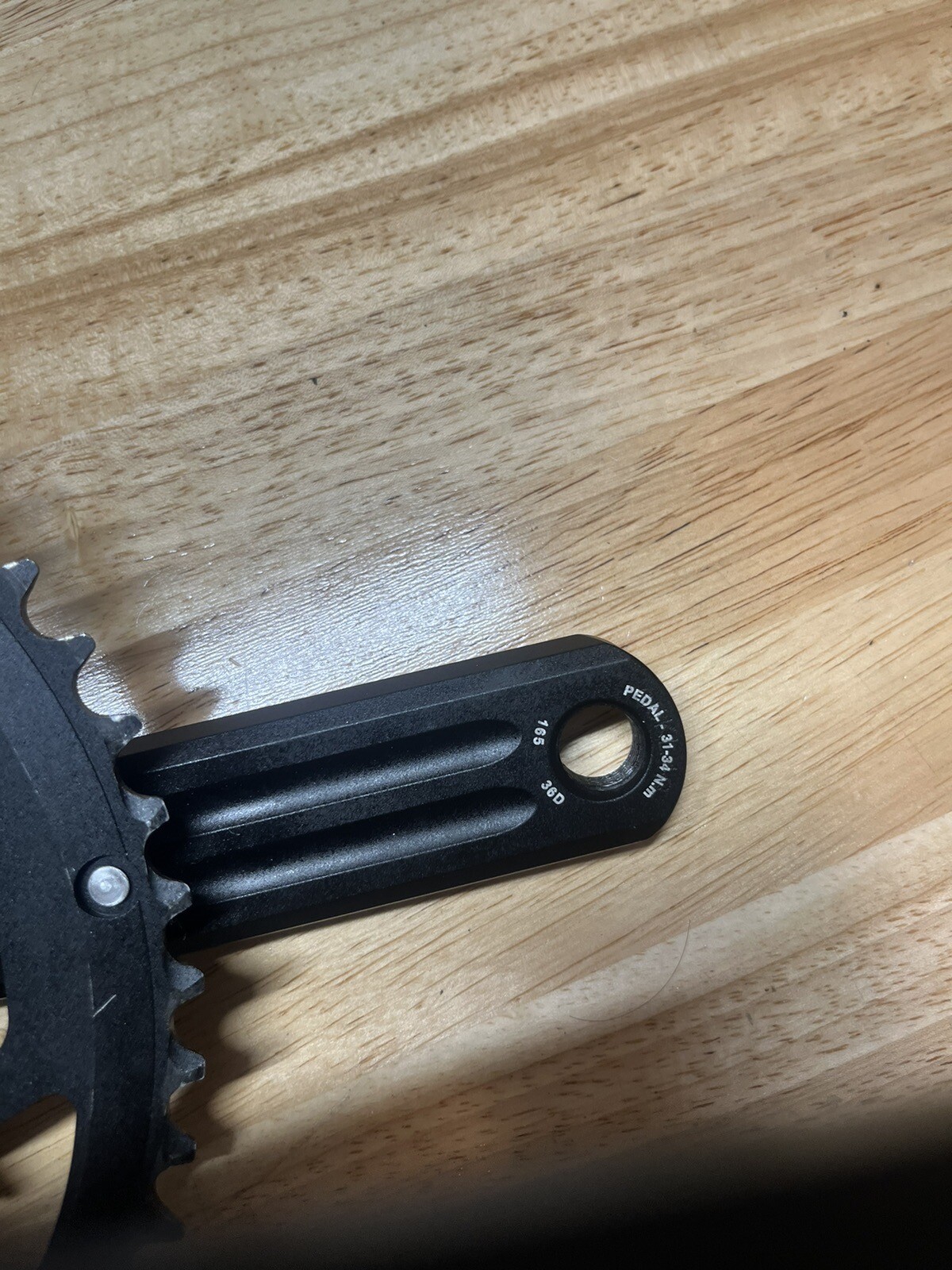 ROTOR 3D 50/34t 110BCD Alloy Crankset w 165mm Crank Arms.