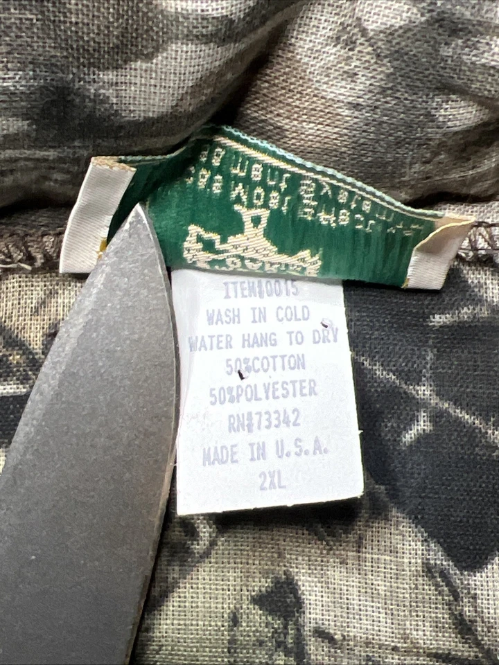 Vintage Mossy Oak Breakup Mesh Turkey Suit-  Pants And Shirt- XXL - Image 4 of 4