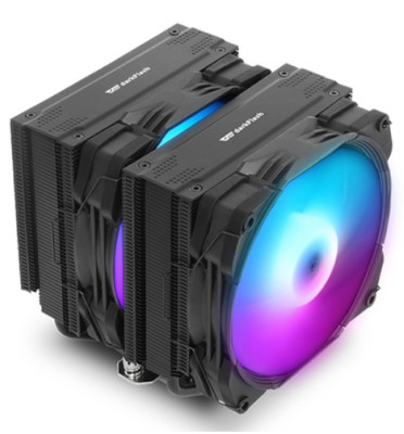 [darkFlash] Ellsworth D21 ARGB [CPU-Kühler] [schwarz] Dual-Tower-Typ