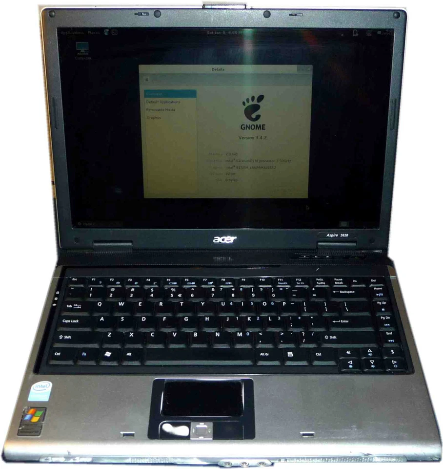 ACER Aspire 3620 Notebook - Intel Celeron 1.5GHz - 2GB RAM - Laptop For Parts! - Image 2 of 4