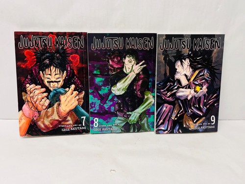 Jujutsu Kaisen Manga Bücher 7-9 Set von Gege Akutami Englische Version BIN 60