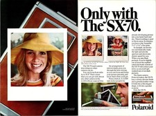 Polaroid SX-70 2 page Original Vintage Print Ad