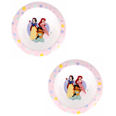 Kinder Schüssel Set Disney Prinzessinnen Müslischale Kindergeschirr Plastik 15cm