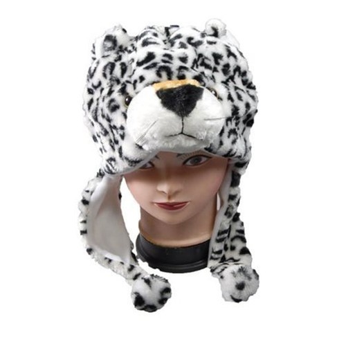 HUJI Unisex Cartoon Animal Cute Plush Soft Winter Warm Beanie Cosplay Halloween - 第 13/24 張圖片