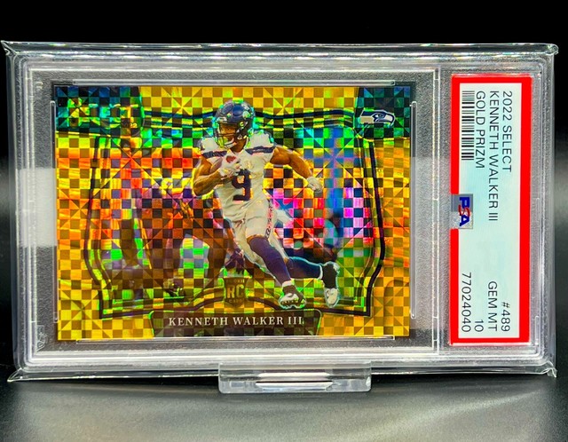 Kenneth Walker III 2022 Panini Select Rookie Gold