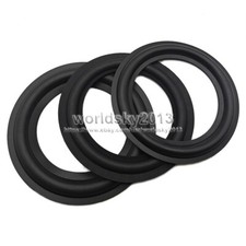2PCS 4.5" inch Speaker Rubber Edge Folding Ring Bass Surround Circle Repair Part