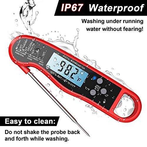 Professional Grillers Read Meat Waterproof Thermometer for Grill and Cooking - Picture 6 of 15