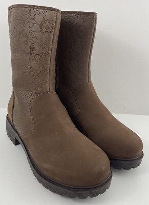Alegria Womens Chalet La Dee Dottie Boot Brown Sherpa Lined Size 39 US 9