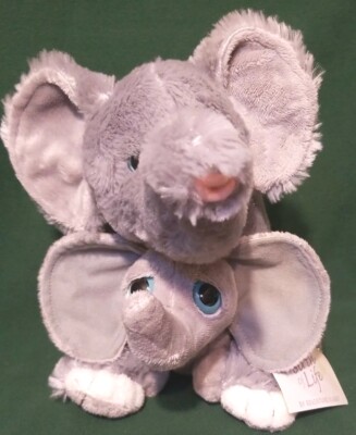 Adventure Planet Elephant & Baby Plush Birth of Life NWT Stuffed Animal 