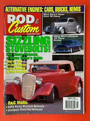 ROD & CUSTOM U.S. Magazine - Mar 1999 - Mark Race's Super Slick '36 Chevy