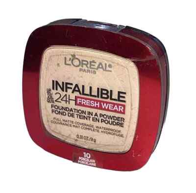 Loreal-Infallible-24H Fresh Wear-Foundation In A Powder-10 Porcelain