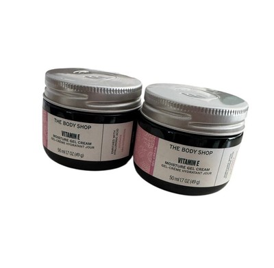 New The Body Shop Vitamin E Moisture Gel Cream 1.7 oz x 2