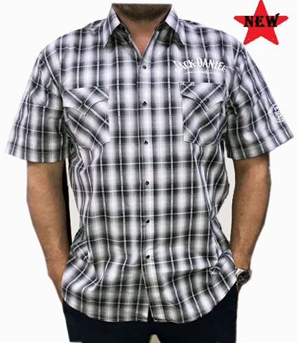 Jack Daniels Western Cowboy Plaid Shirt 