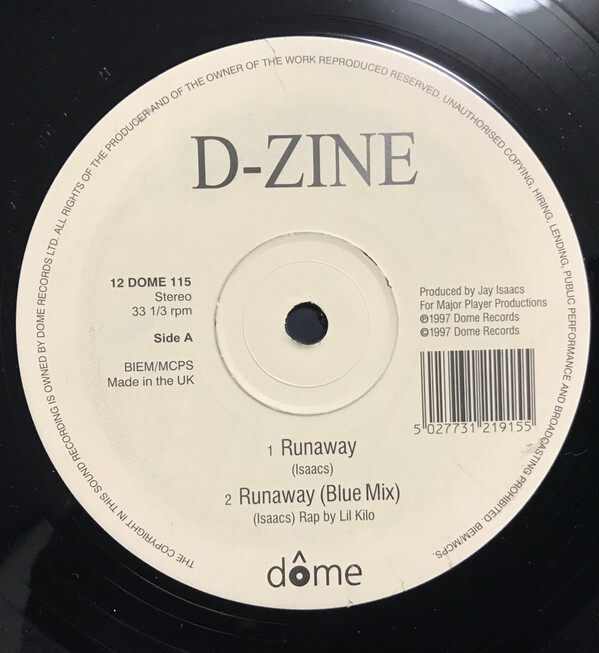 S.D.R.J R&B レコード　G-RAP D-Zine (6) - Runaway / G+ / 12