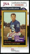 Frank Gifford Cards, Rookie Cards and Autographed Memorabilia Guide 42