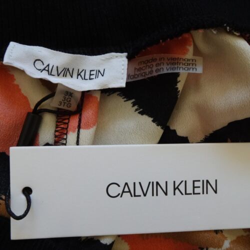 Calvin Klein Wide Leg Pants Women's Plus Size 3X Colorful Floral Elastic Waist - Picture 5 of 7