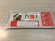 Medial  Sounds - Wipe & Write Learning Center Activity - 21 Laminated Cards