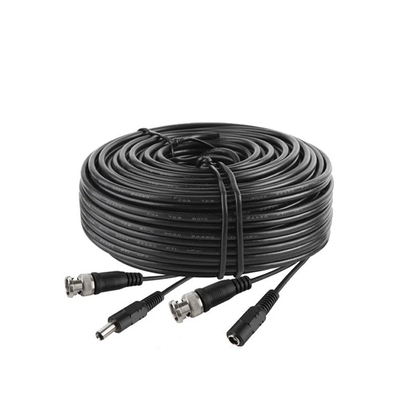300ft 300 ft 100M BNC CCTV Video Power Cable for CCD Security Camera DVR Wire - Image 3 of 3