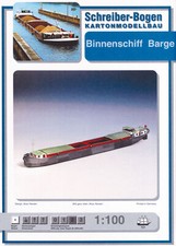Kartonmodell Binnenschiff 1:100 Schreiber Bogen