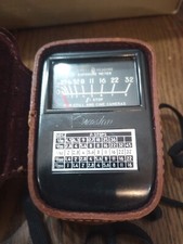 Weston Direct Reading Exposure Meter in Original Leather Case Newark NJ