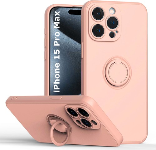 Coque Little Boutik IPhone 12 Silicone Bleue Avec Anneau Support + Verre Trempé Offert !