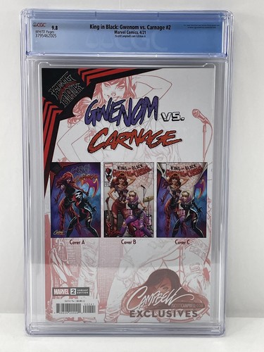 King in Black: Gwenom Vs. Carnage #2 Campbell CGC 9.8 - Picture 3 of 3