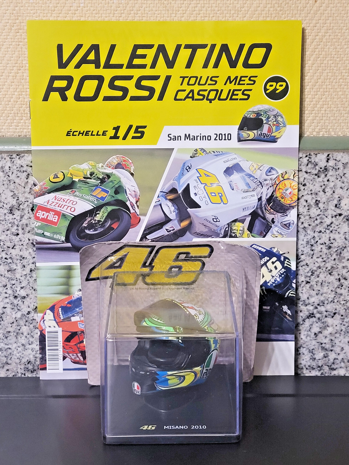 Casque Valentino Rossi 46 Misano 2010 de collection collector neuf