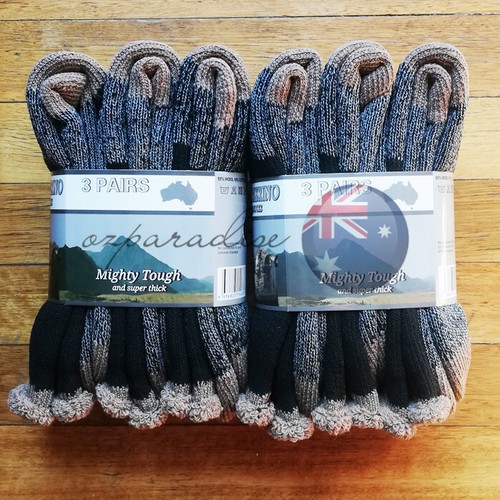 6 Pairs 11-14 AUSTRALIAN MERINO WOOL EXTRA THICK HEAVY DUTY WORK SOCKS THERMAL - Picture 50 of 51