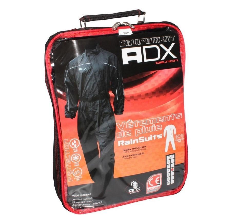 Combinaison de pluie ADX noir XS idéale pour vos trajets urbains quotidiens