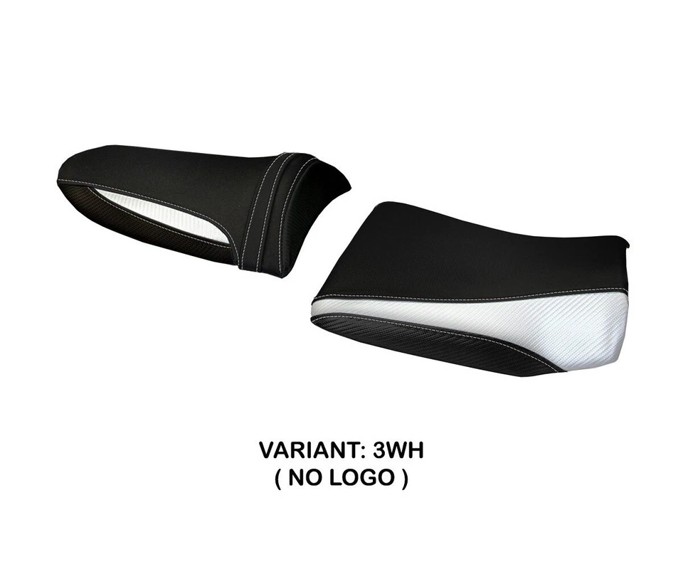 Pozzuoli 1 White (WH)T.I.. Saddle Cover for Kawasaki Z 1000 2003 > 2006 - Image 2 of 2