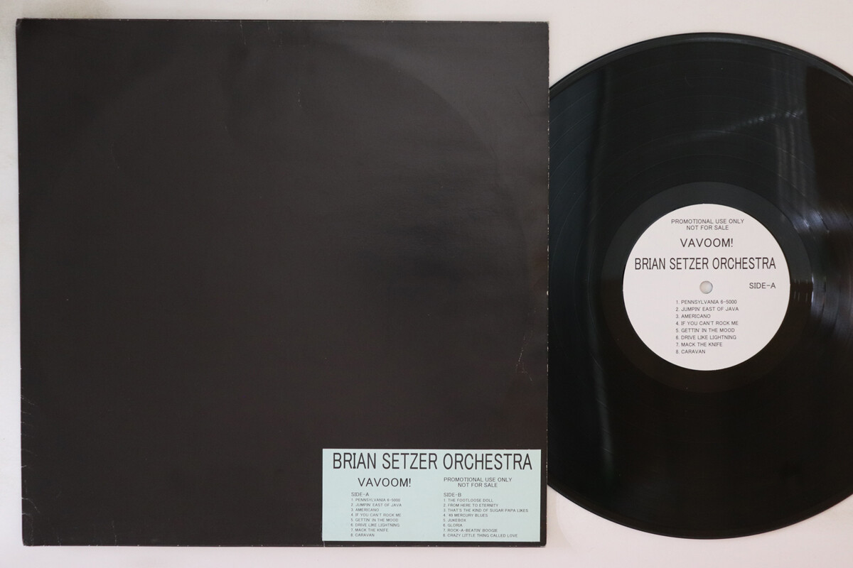 LP BRIAN SETZER ORCHESTRA Vavoom! NONEPROMO NOT ON LABEL JAPAN  