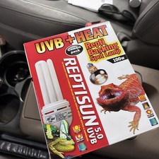 ZOO MED HEAT BASKING SPOT - 100 WATT AND UVB 5.0 - 26 WATT COMBO PACK - FSC-1
