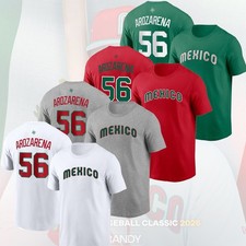 Randy Arozarena #56 Mexico Baseball 2026 World Baseball Classic Name & Number