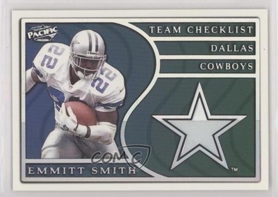 1999 Pacific Team Checklists Emmitt Smith #9 HOF g2x