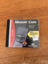PlayStation 1 Performance Gray Memory Card with Storage Case NEW SEALED