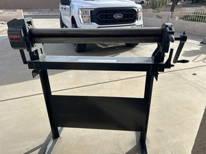 36”. 16 Gage Slip Roll With Floor Stand