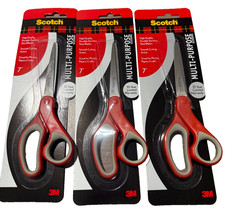 3-SCOTCH MULTI PURPOSE SCISSORS-7"-STAINLESS STEEL BLADES