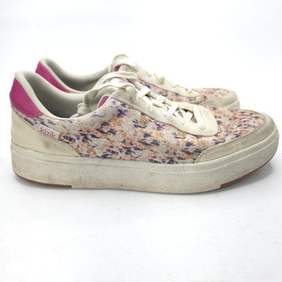 Kizik Prague Pink Floral Kizik Hands-Free Step in Shoes Womens 9 Mens 7.5