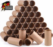 Bastelrollen Set 40 St&uuml;ck 9,9x5,1 cm Braun f&uuml;r kreative DIY Projekte